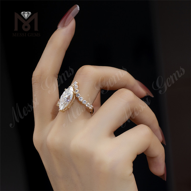 anel de diamantes marquise para venda