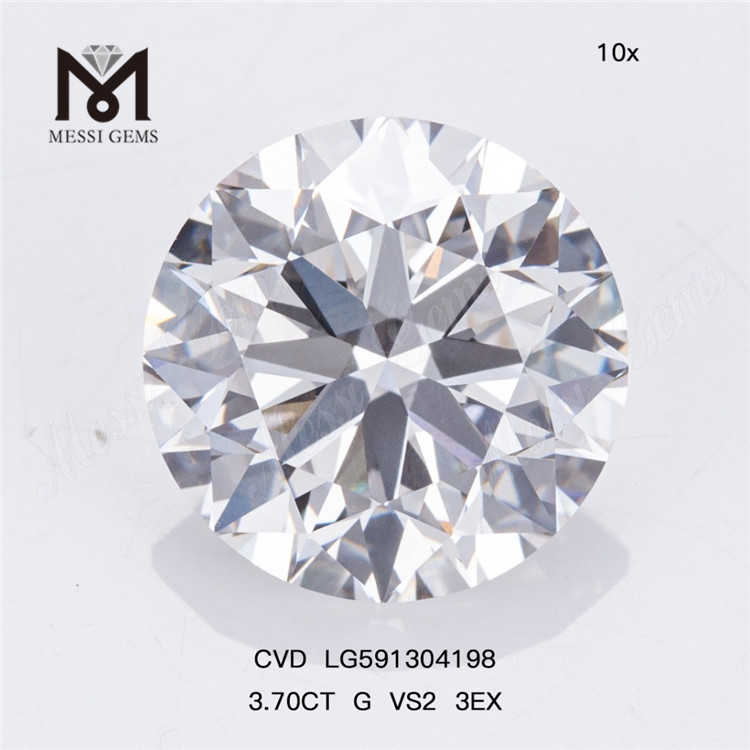 Diamantes CVD 3.70CT G VS2 3EX para qualidade no atacado e economia LG591304198丨Messigems