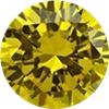 Pedras de zircônia cúbicas amarelas
