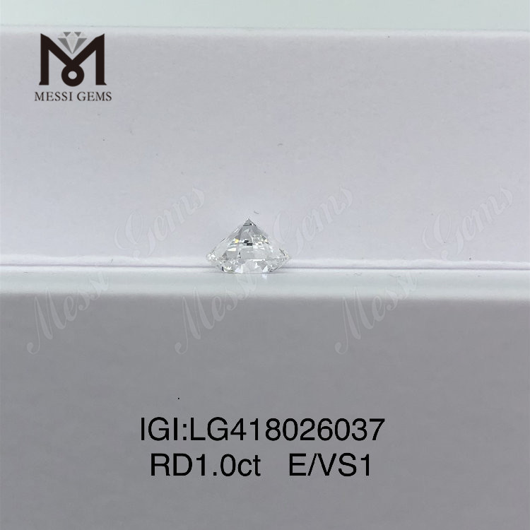 1 quilate E/VS1 EX VG diamante cultivado em laboratório Redondo 
