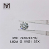 Diamante cvd VVS de 1,02 ct Ronnd Cut 3EX diamante feito pelo homem em estoque