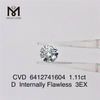 Diamante cvd de 1,11 ct D Preço de atacado IF 3EX diamante artificial à venda