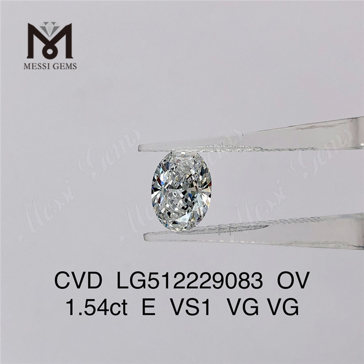 1,54 ct E diamante cvd solto vs ov diamantes soltos feitos pelo homem à venda