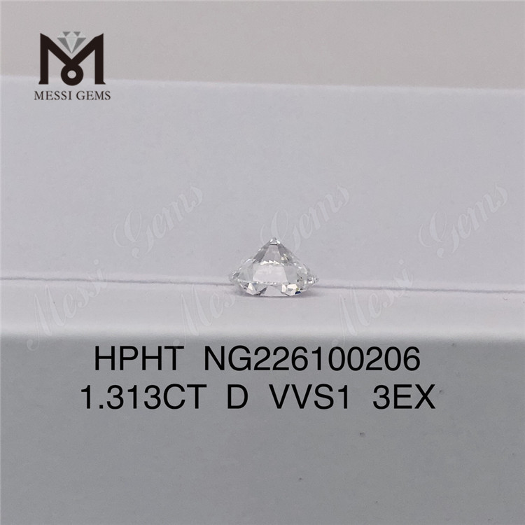 1.313CT D HPHT diamante feito pelo homem VVS1 3EX preço do fabricante de diamantes cultivados em laboratório