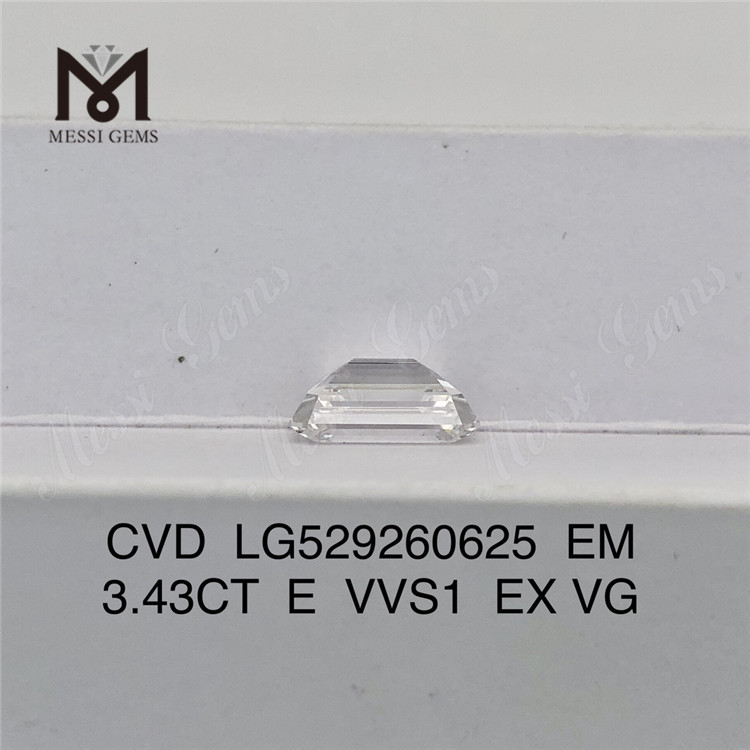 3.43CT E VVS1 EX VG EM diamantes sintéticos soltos CVD LG529260625