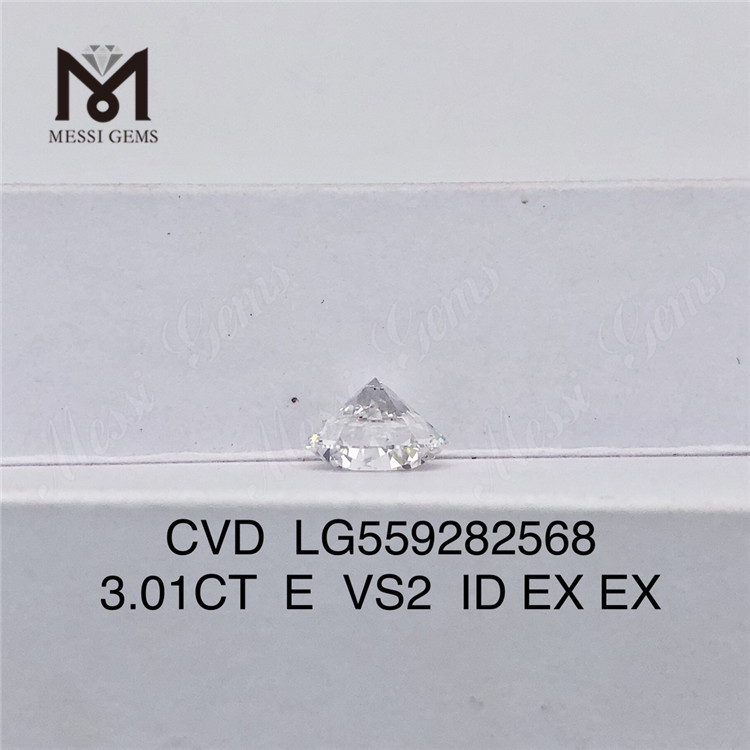 3.01CT E VS2 ID EX EX 3 quilates preço de diamante de laboratório CVD LG559282568