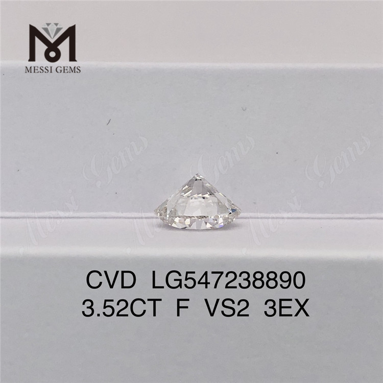 3,52ct F cor VS2 3EX diamantes sintéticos preço RD CVD diamante