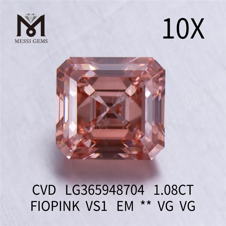 1.08CT FIOPINK VS1 EM diamante de laboratório atacado CVD LG365948704