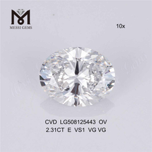 2,31 ct E ov cvd diamante atacado OVAL diamantes sintéticos soltos à venda