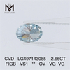 2,66 CT FANTÁSTICO AZUL VERDE INTENSO VS1 OV VG VG diamante de laboratório CVD LG497143085