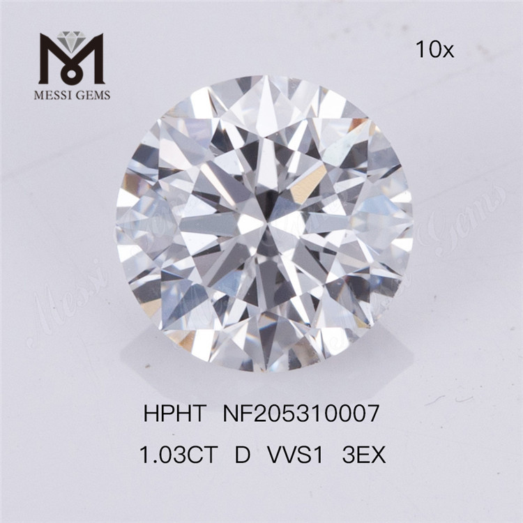 preço de atacado 1,03 ct D VVS1 RD diamantes artificiais baratos