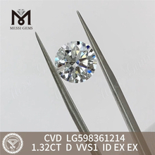 1.32CT D VVS1 ID EX EX cvd laboratório diamante qualidade excepcional LG598361214