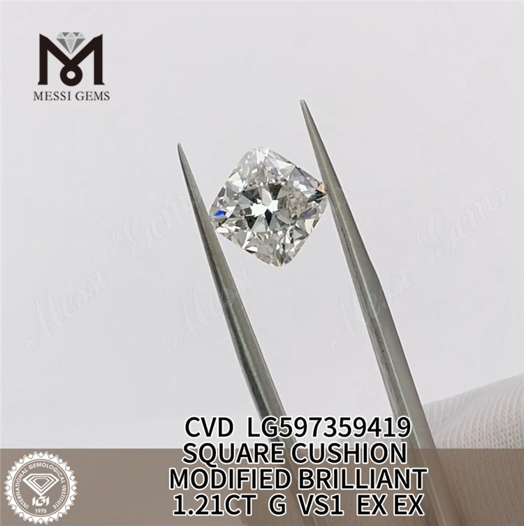 Preço do diamante cultivado em laboratório 1.21CT G VS1 cu por quilate Consciência Ambiental丨Messigems LG597359419 
