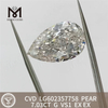 7.03CT G VS1 PEAR IGI Diamantes Certificados Brilho Sustentável丨Messigems LG602357758