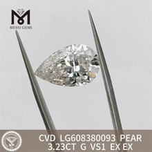 Certificado igi de 3,23 ct para diamante VS Qualidade Diamantes CVD acessíveis para designers de joias丨Messigems LG608380093