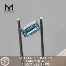 1.20CT VS1 CVD FANCY BLUE EM melhor preço diamantes cultivados em laboratório LG611353641丨Messigems 