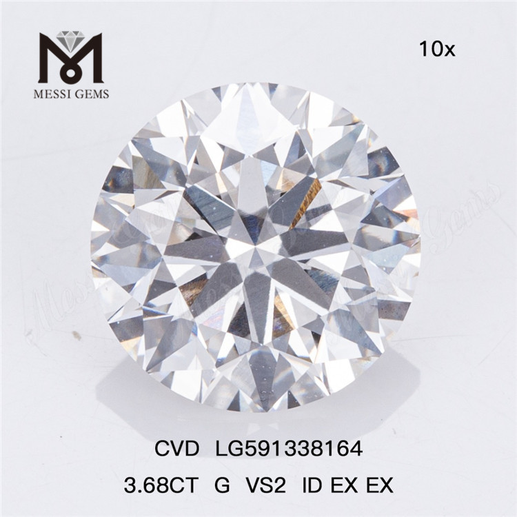 3.68CT G VS2 ID EX EX Bulk CVD Diamonds desbloqueando oportunidades de lucro LG591338164丨Messigems