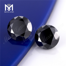 Moissanite sintético redondo preto 8mm moissanite para venda