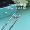 0,805 quilates D/VS2 diamantes feitos 3EX