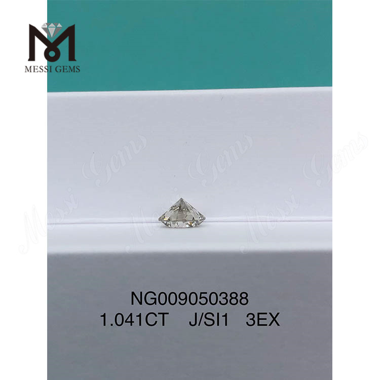 1,041 ct J SI1 diamante branco cultivado em laboratório I SI EX Cut