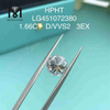 1,66 ct D/VVS Diamantes simulados de laboratório com corte redondo 3EX
