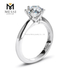Anéis de casamento 1,2/1,5 ct moissanite anel de ouro 18k para mulheres