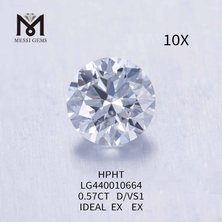 0,57CT D/VS1 diamantes redondos cultivados em laboratório online IDEAL