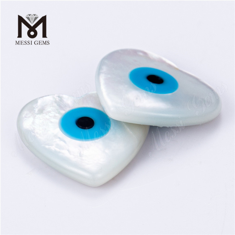 6mm-20mm concha de olho de corte de coração madrepérola