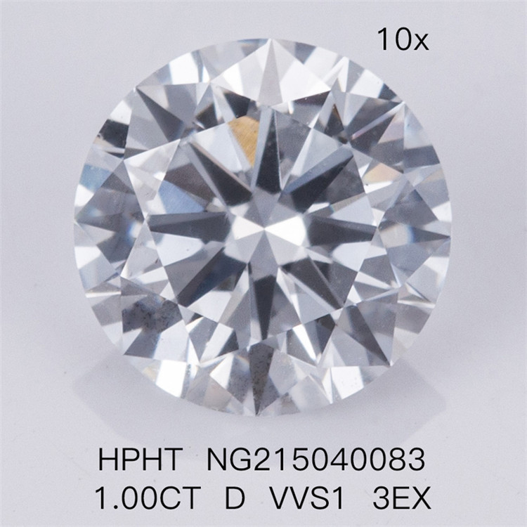 Diamante feito pelo homem HPHT 1.00CT D VVS1 3EX Lab Diamonds