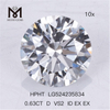 Diamantes de laboratório 0,63CT D VS2 ID EX EX Diamantes de laboratório HPHT 