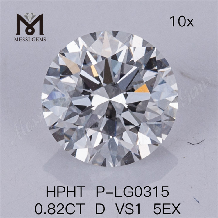 Diamante de laboratório HPHT 0,82 CT D VS1 5EX Diamantes de laboratório 