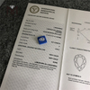 3.01CT F VVS2 VG VG CVD Diamante cultivado em laboratório em forma de pêra 