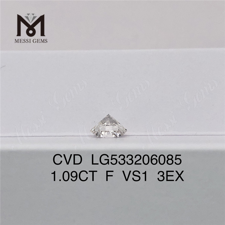 Diamante redondo feito à mão 1,09 ct D VVS1 3EX Cvd diamante atacado