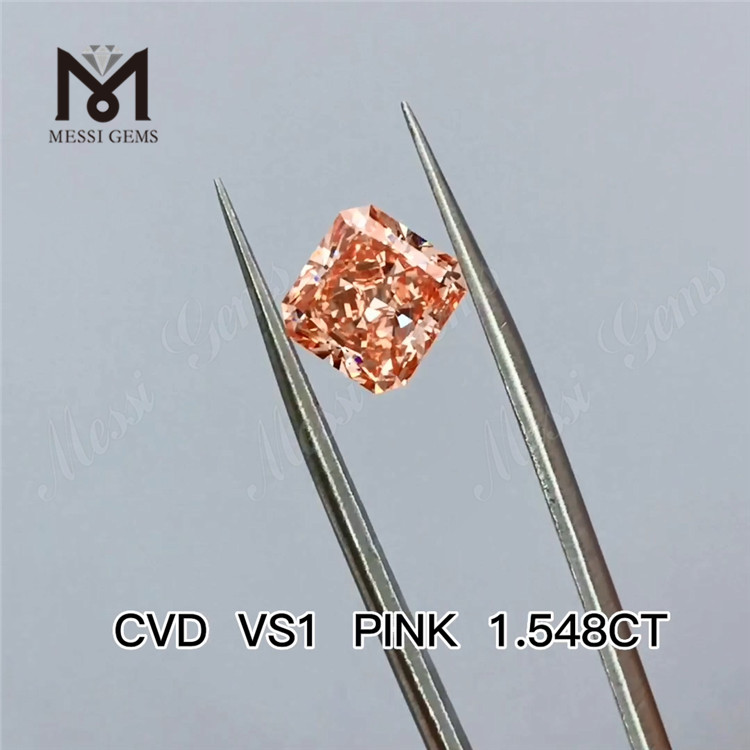 1.548ct vs1 diamante de laboratório solto radiante mais vendido preço de atacado de diamante de laboratório solto radiante