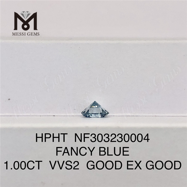 1CT VVS2 GOOD EX GOOD FANCY BLUE atacado diamante de laboratório HPHT NF303230004