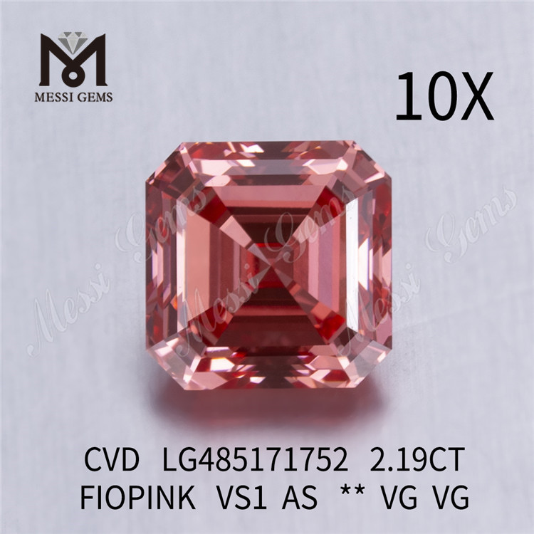 2.19CT FIOPINK VS1 AS VG VG diamante de laboratório atacado CVD LG485171752
