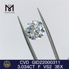  3.034CT F VS2 cvd diamante 3EX barato preço de atacado de diamante solto de laboratório