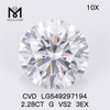 2.28CT G VS2 3EX CVD RD diamante de laboratório preço de fábrica