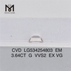 3.64CT G VVS2 EX VG EM melhores diamantes de laboratório online CVD LG534254803