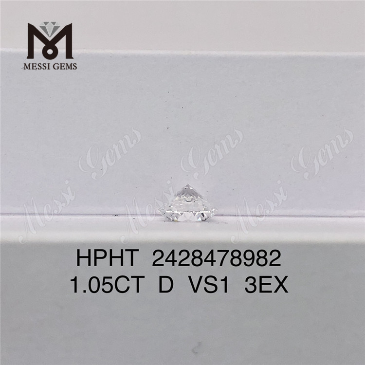 1.05CT D VS1 3EX RD Diamantes de laboratório soltos cortados brancos Diamantes de laboratório soltos brancos