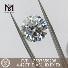 4.42CT E VS1 ID 4ct cvd diamante brilho ecológico LG597359298 丨Messigems