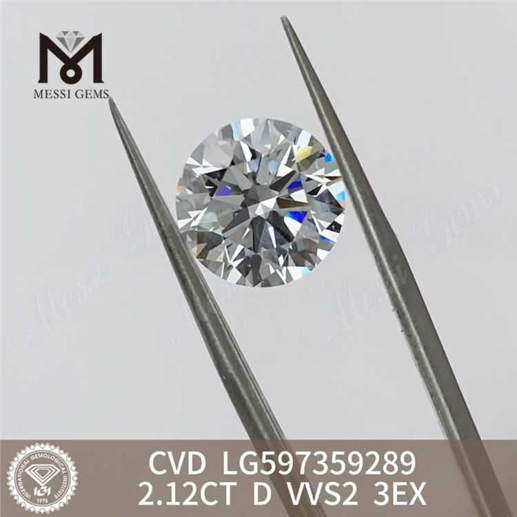 2.12CT D VVS2 3EX 2ct Cvd Lab Grown Diamond Preço LG597359289