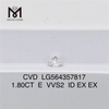 1.80CT E VVS2 ID EX EX vvs cvd diamante CVD de alta qualidade criado em laboratório diamantes LG564357817