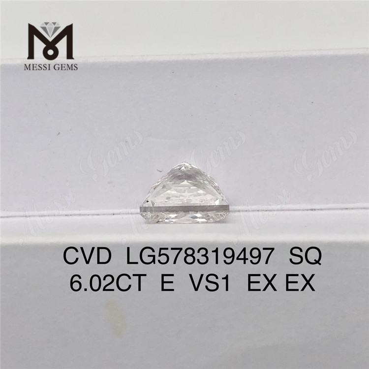 6,02CT SQ E VS1 EX EX maior diamante fabricado em laboratório CVD LG578319497