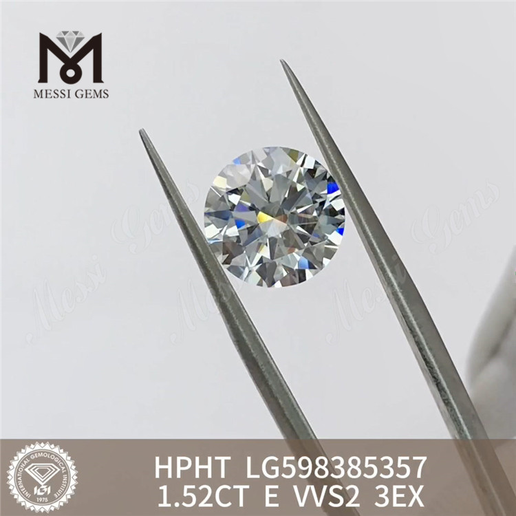 Diamantes hpht redondos 1.52CT E VVS2 3EX para venda LG598385357 Escolhas Sustentáveis丨Messigems