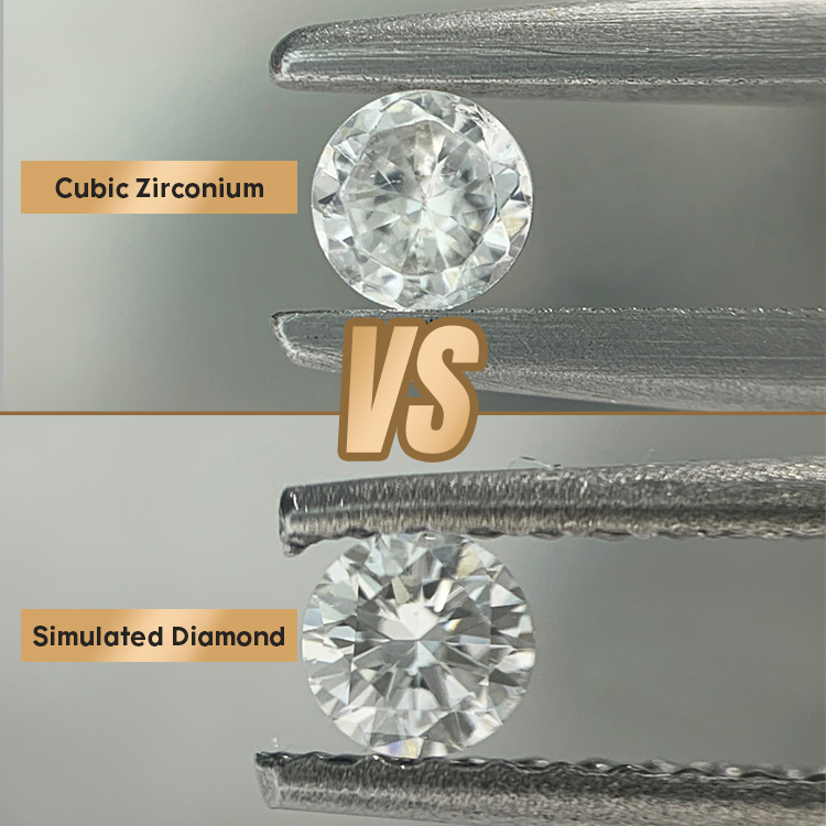 Diamante Simulado vs CZ