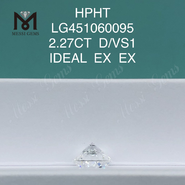 2,27 quilates D VS1 IDEL Diamante redondo CVD cultivado em laboratório
