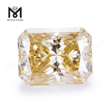 10*12mm L-Yellow Radiant Cut moissanita sintética