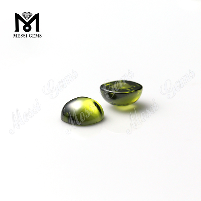 Jogo de cor verde-oliva ou fogo Almofada-CAB zircônia cúbica preço de atacado 10x10mm