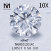 D 1,005ct Pedra Preciosa Solta Diamante Sintético SI1 EX CUT